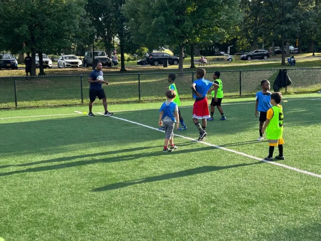 BRIYO children taking part in a team training session